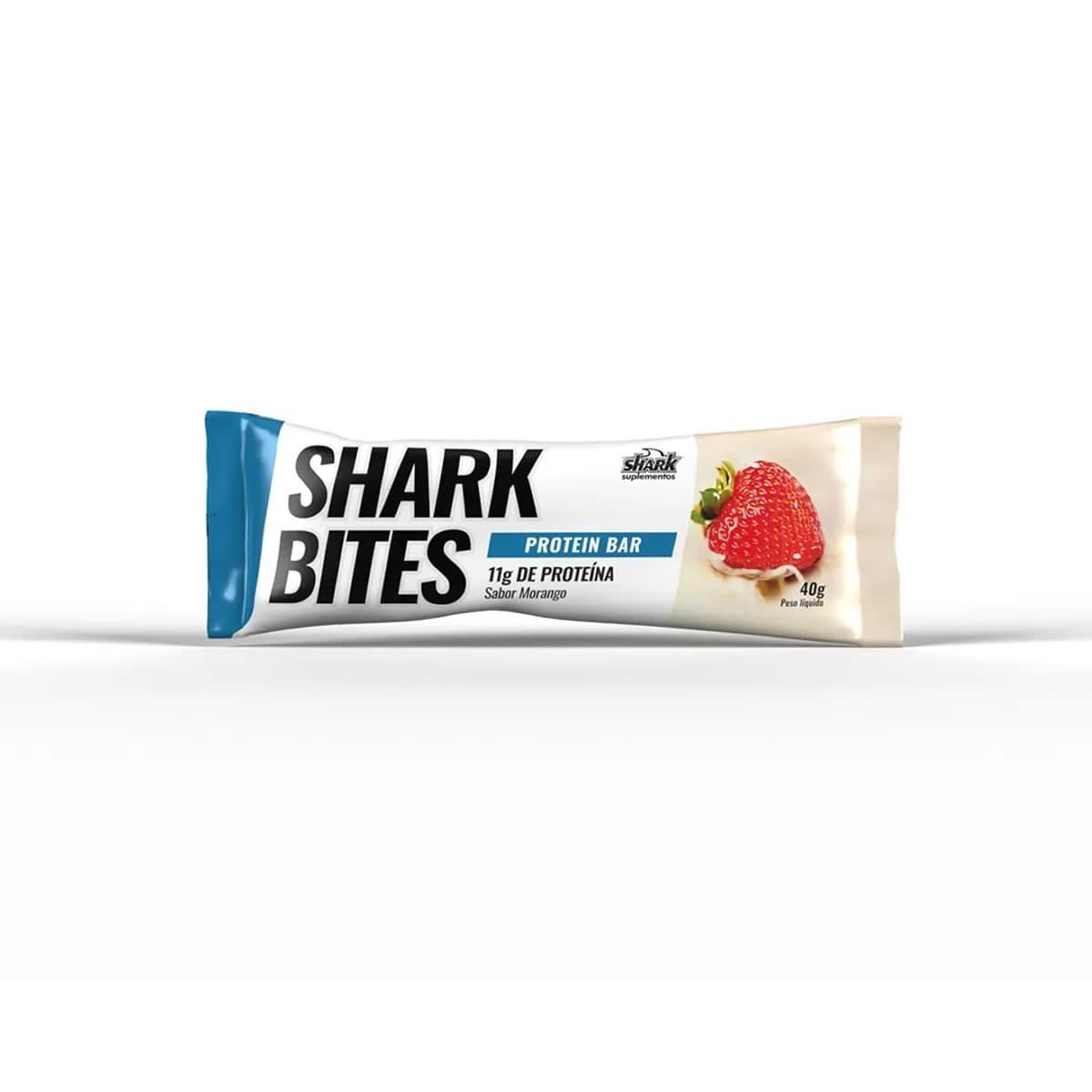 Shark Bites - 1 Unidade 40g Morango - Shark Pro