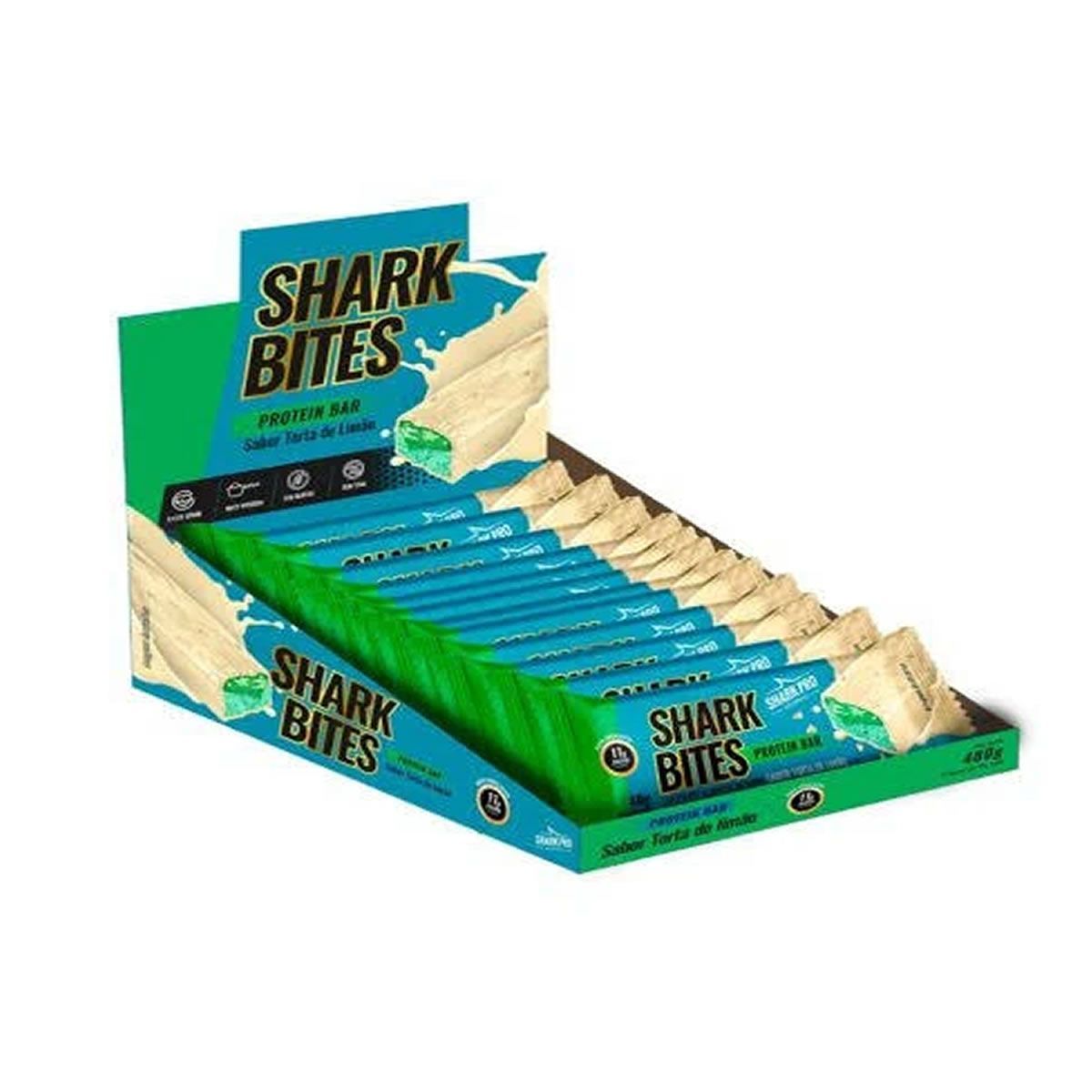Shark Bites - 12 Unidades 40g Torta de Lim�o - Shark Pro