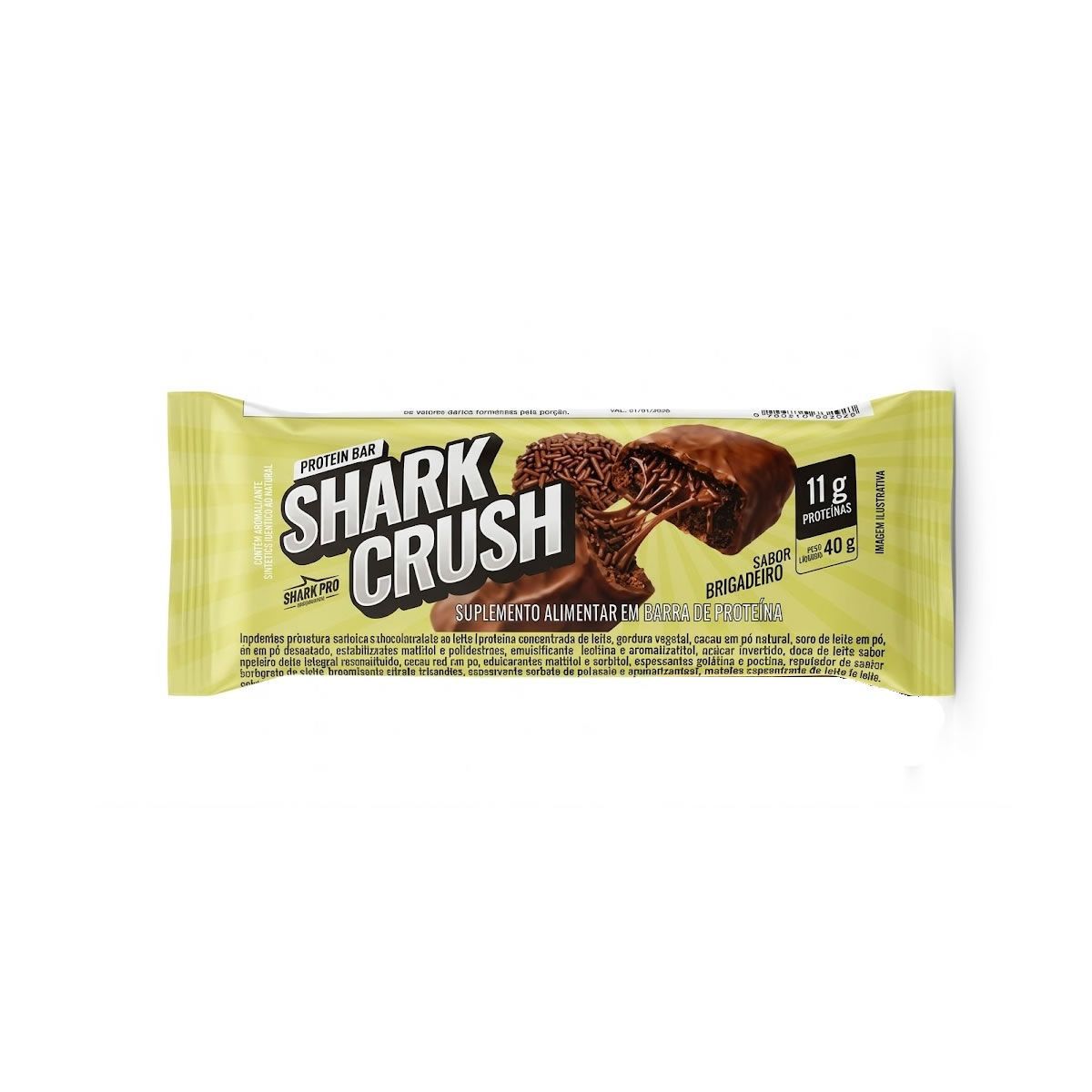 Shark Crush - 1 Unidade 40g Brigadeiro - Shark Pro