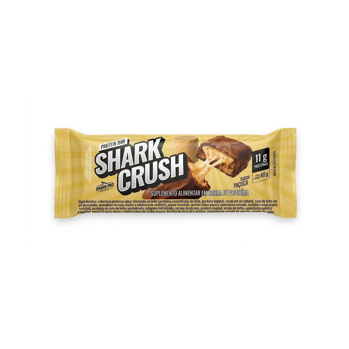 Shark Crush - 1 Unidade 40g Pa�oca - Shark Pro