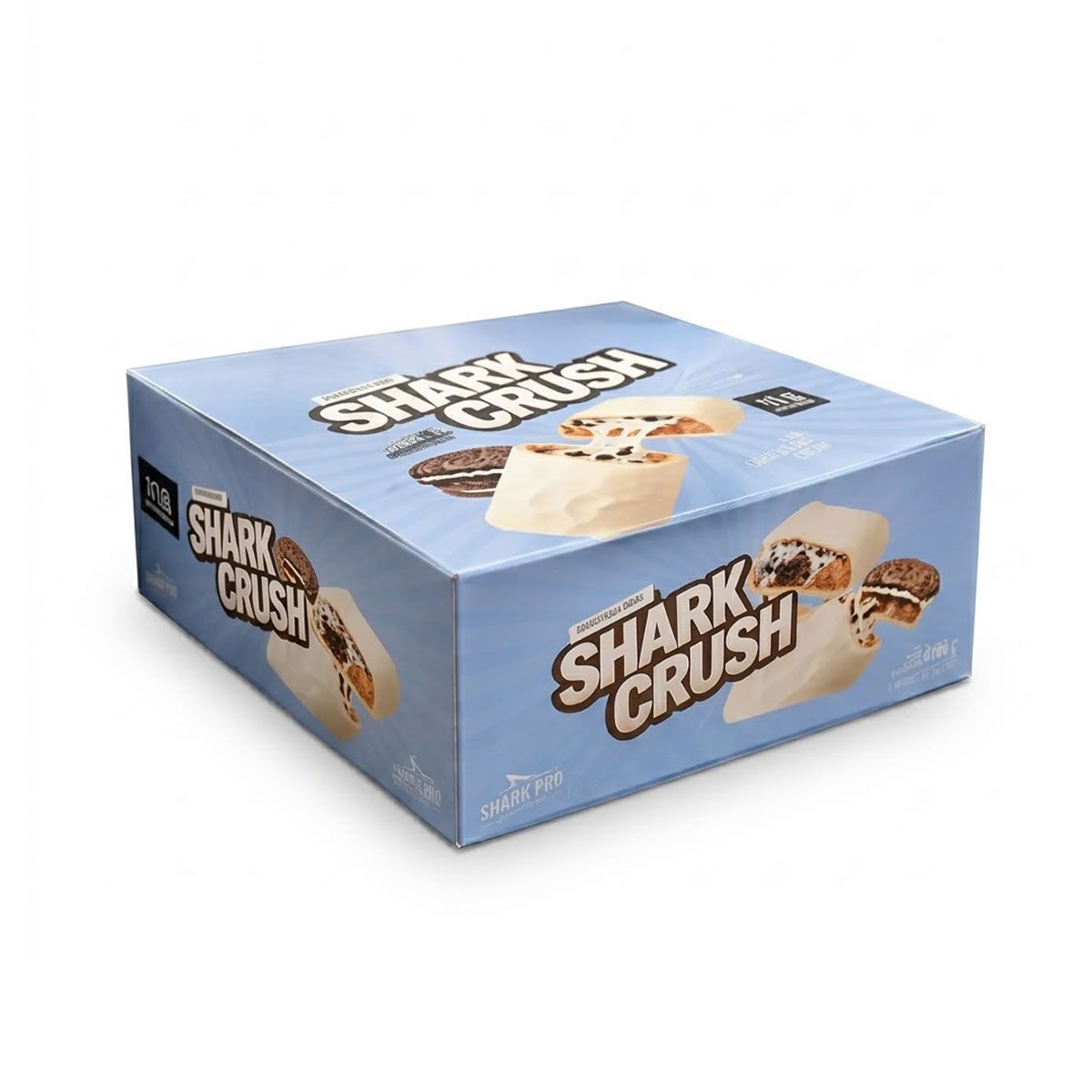 Shark Crush - 12 Unidades 40g Cookies and Cream - Shark Pro