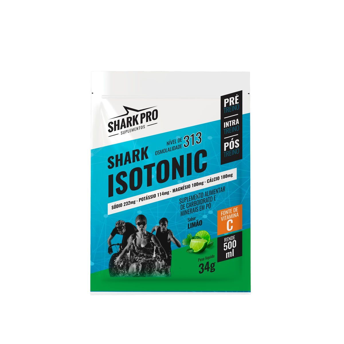 Shark Isotonico - 1 Sach� 34g Lim�o - Shark Pro