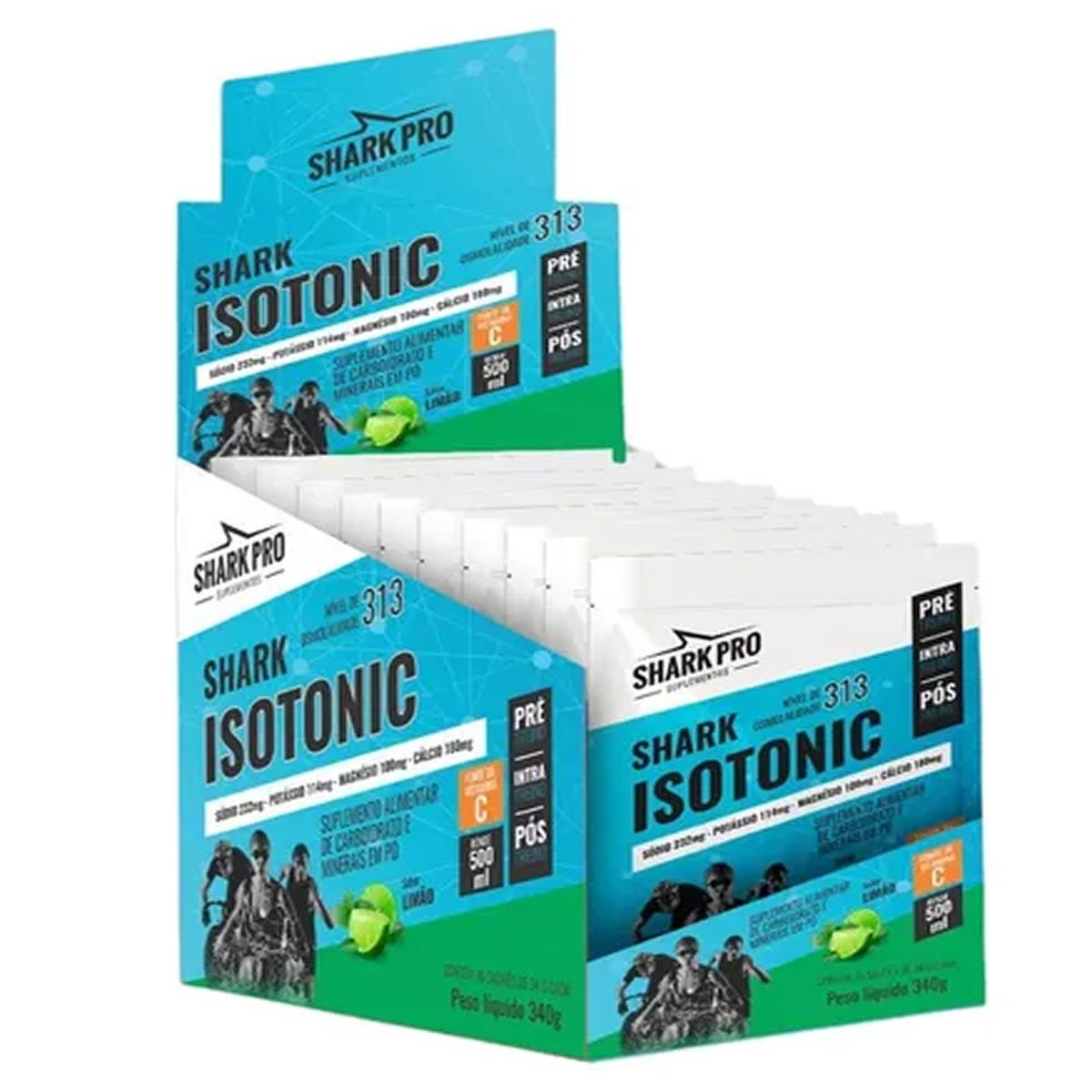 Shark Isotonico - 10 Sach�s 34g Lim�o - Shark Pro