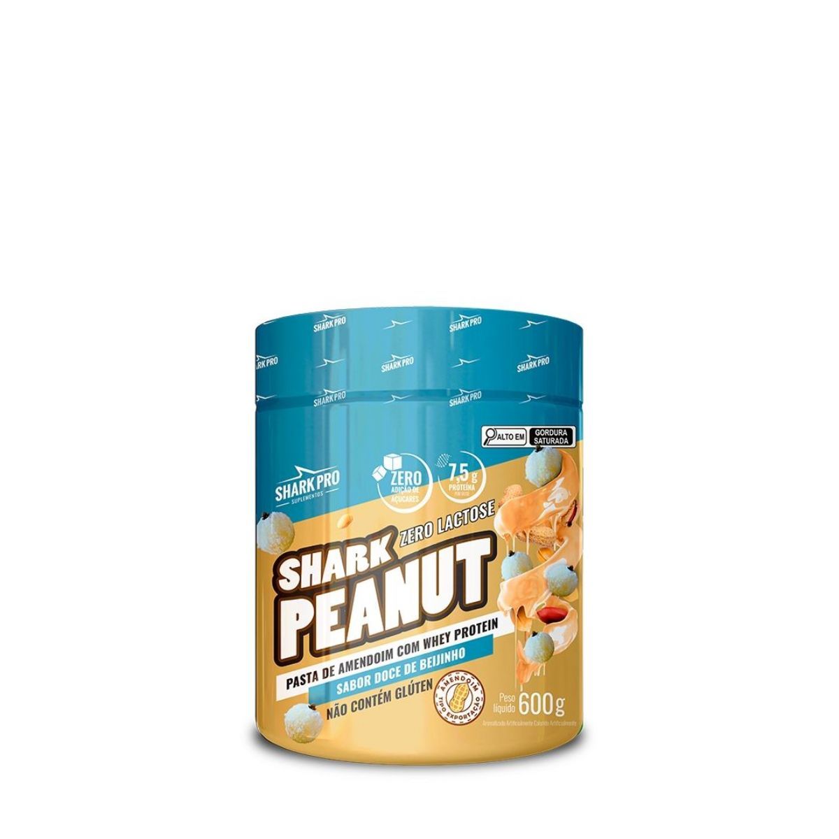 Shark Peanut Zero Lactose - 600g Doce de Beijinho - Shark Pro*** Data Venc. 20/11/2025