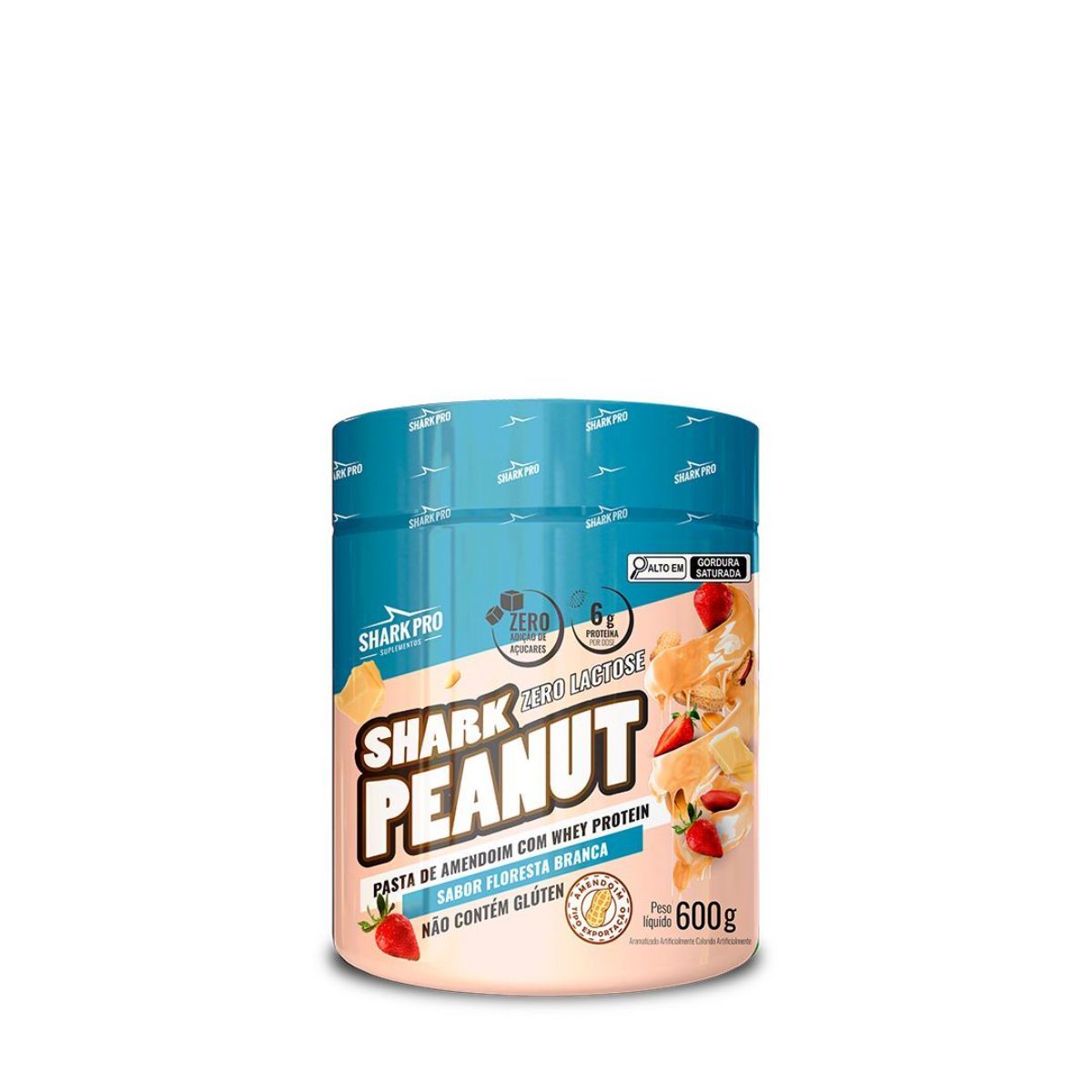 Shark Peanut Zero Lactose - 600g Floresta Branca - Shark Pro