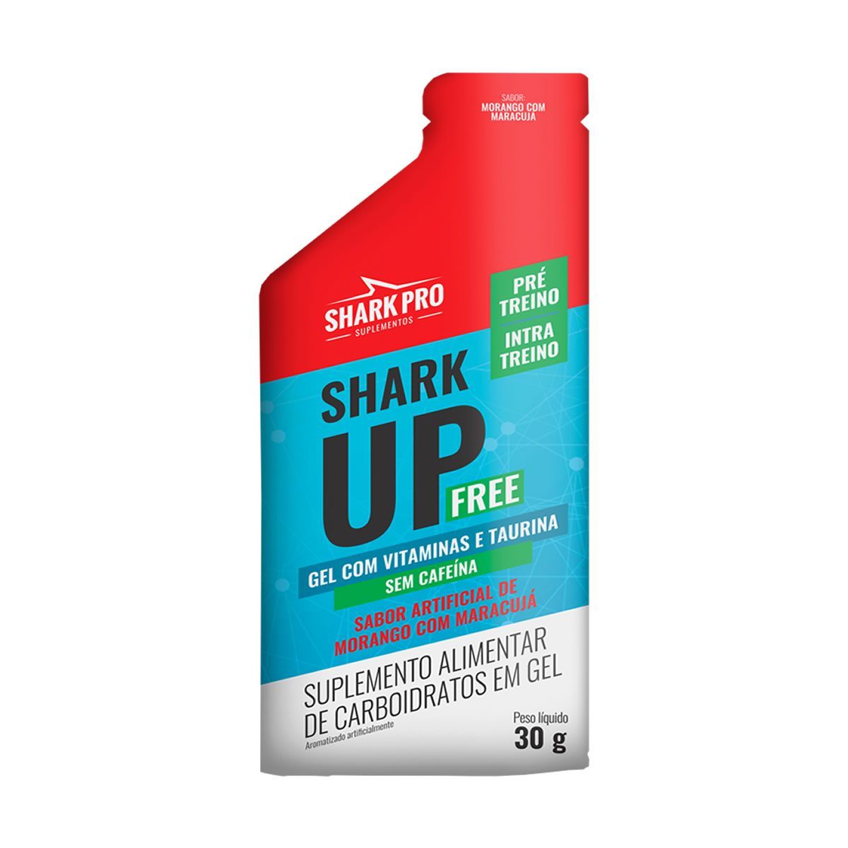 Shark-up Free - 1 Sach� 30g Morango com Maracuj� - Shark Pro
