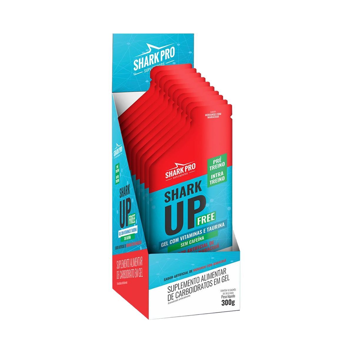 Shark-up Free - 10 Sach�s 30g Morango com Maracuj� - Shark Pro