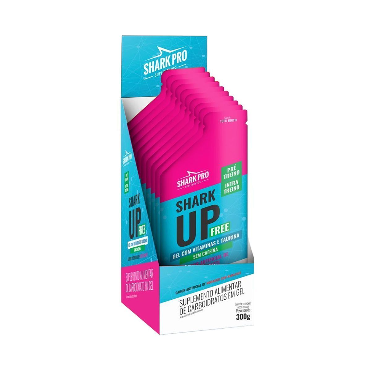 Shark-up Free - 10 Sach�s 30g Tutti Frutti - Shark Pro