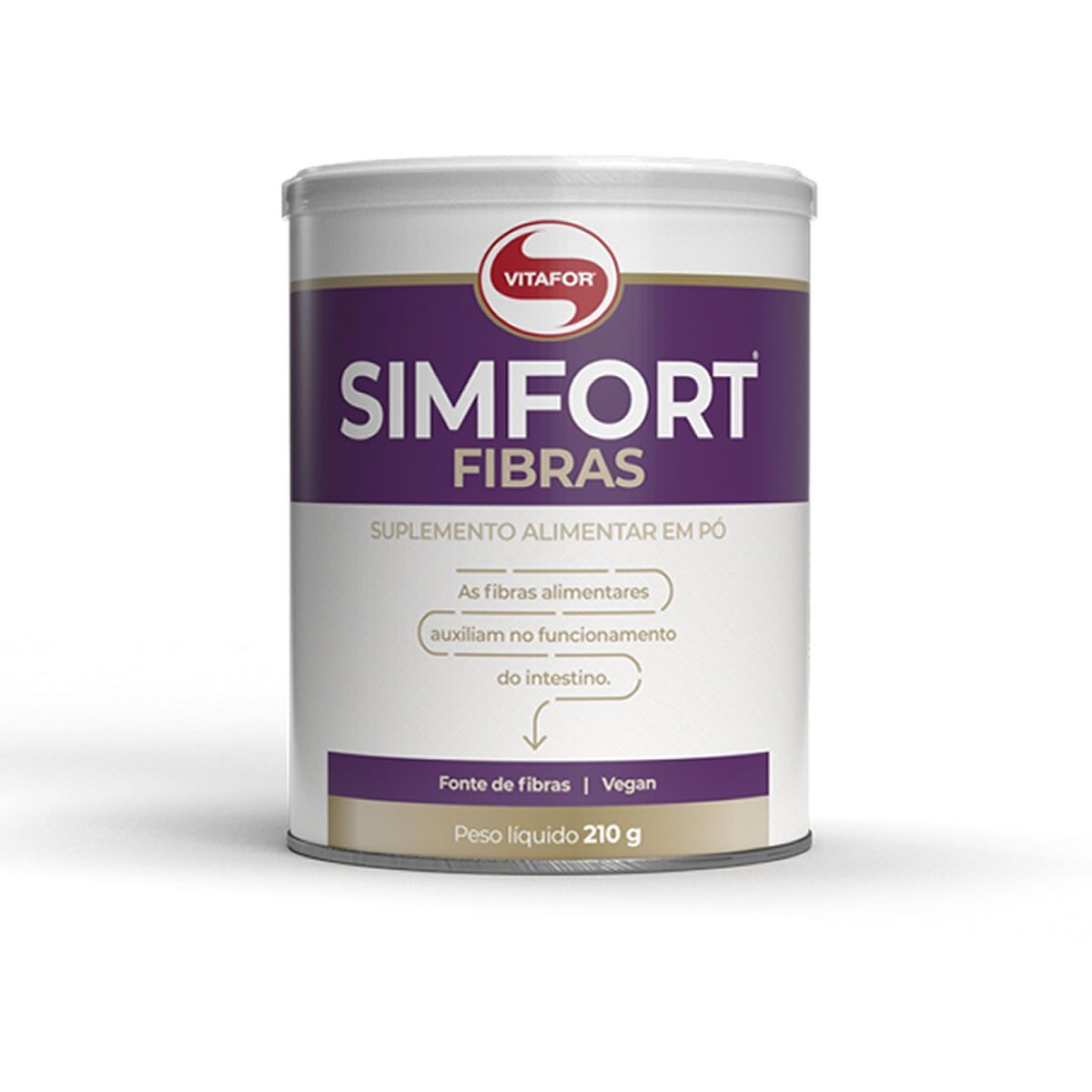 Simfort Fibras Vegan - 210g Neutro - Vitafor*** Data Venc. 30/03/2026