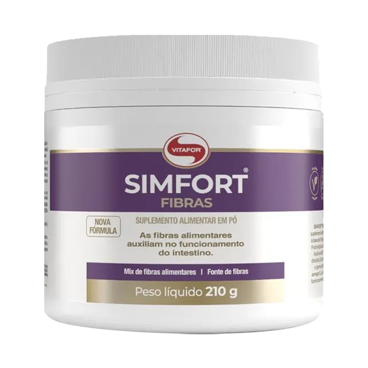 Simfort Fibras Vegan - 210g Neutro - Vitafor