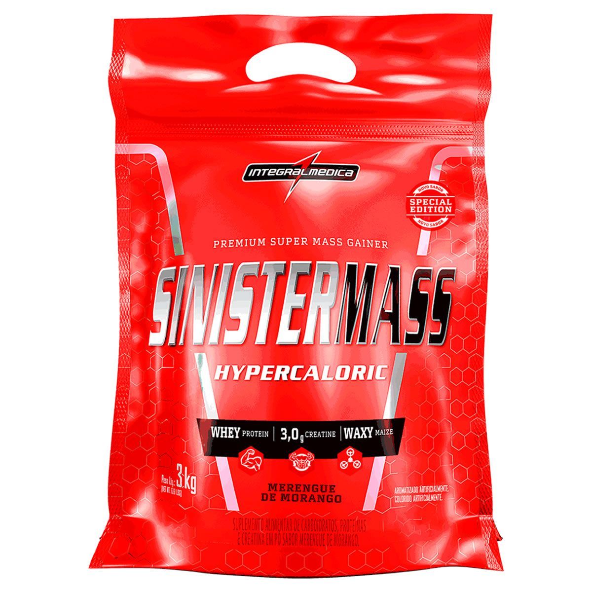 Sinister Mass - 3000g Refil Merenge de Morango - IntegralM�dica