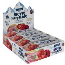 Skyr Whey Bar - 12 unidades 33g Strawberry Whith Hibiscus Yoghurt - Nature