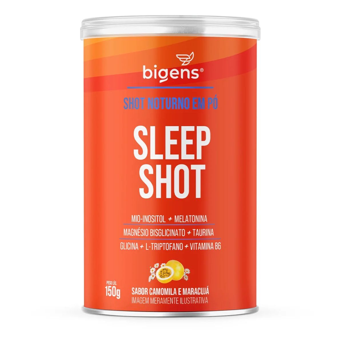 Sleep Shot Melatonina - 150g Camomila e Maracuj� - Bigens