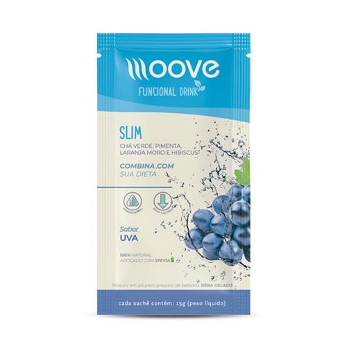 Slim - 1 Envelope 15g - Uva - Moove Nutrition*** Data Venc. 28/02/2021