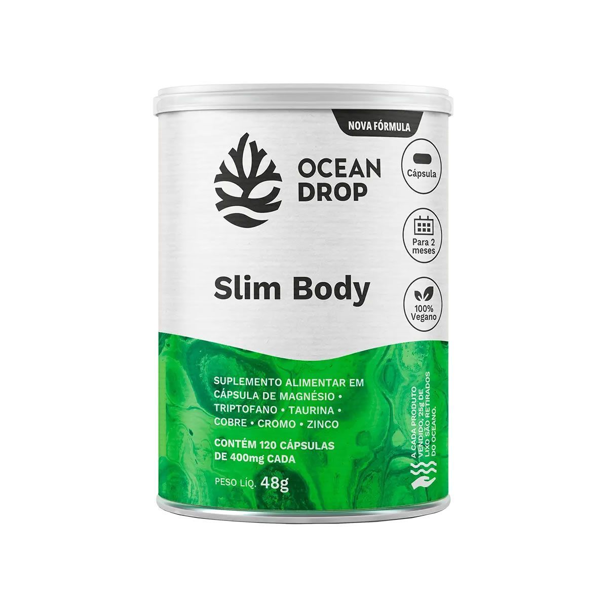 Slim Body - 120 C�psulas 400mg - Ocean Drop