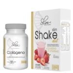 Slim Shake Diet - 300g Morango + Col�geno - 100 C�psulas - Slim Weight Control