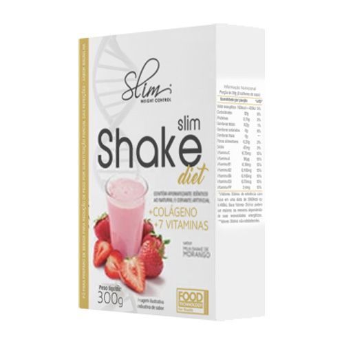 Slim Shake Diet - 300g Morango - Slim Weight Control