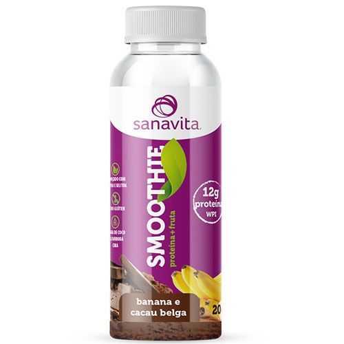 Smoothie - 20g Banana e Cacau Belga - Sanavita