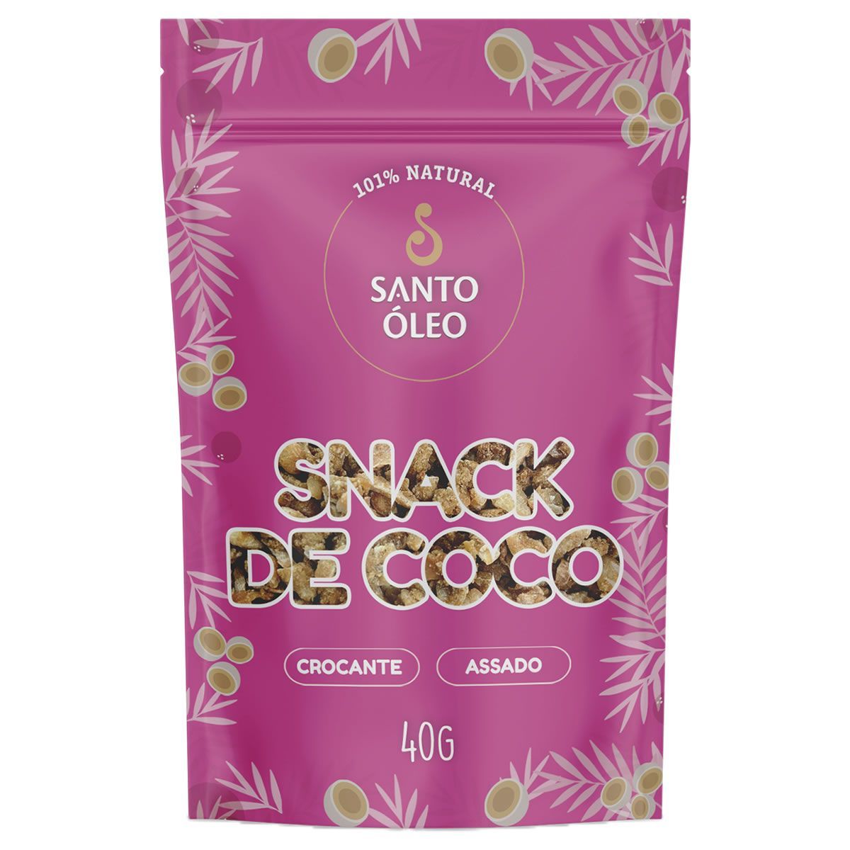 Snack de Coco - 40g - Santo �leo*** Data Venc. 01/8/23