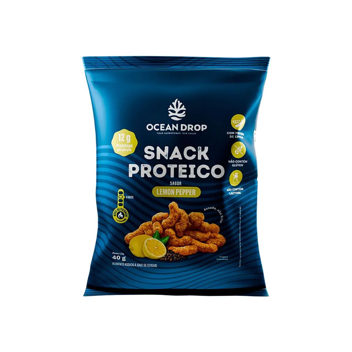 Snack Proteico - 40g Lemon Pepper - Ocean Drop
