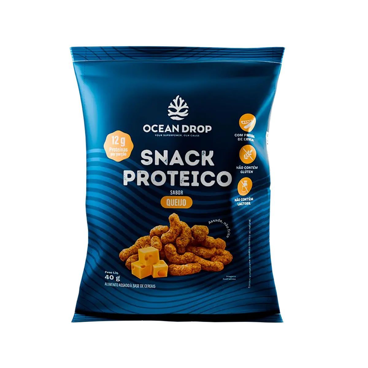 Snack Proteico - 40g Queijo - Ocean Drop