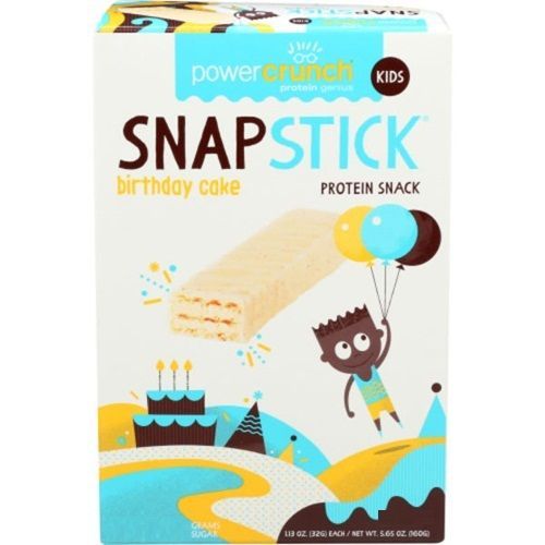 Snapstick Proteins Snack - 12 Unidades 32g Birthday Cake - Power Crunch