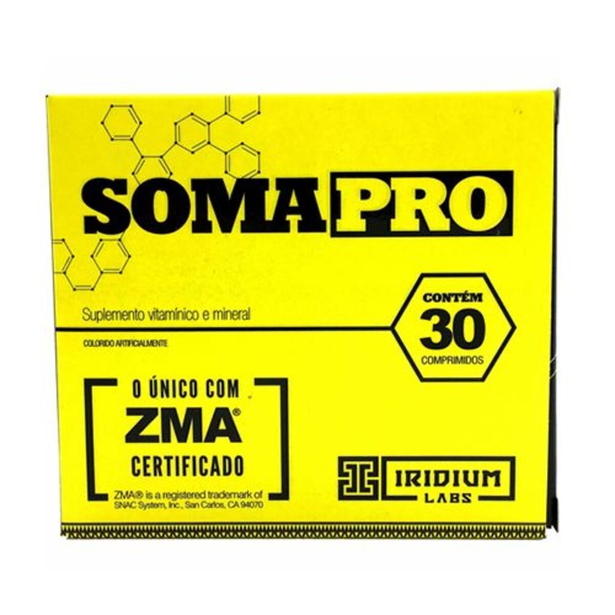 Somapro Com ZMA - 30 C�psulas - Iridium