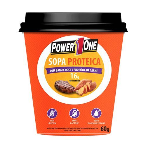 Sopa Proteica - 60g Batata Doce e Prote�na da Carne - Power One