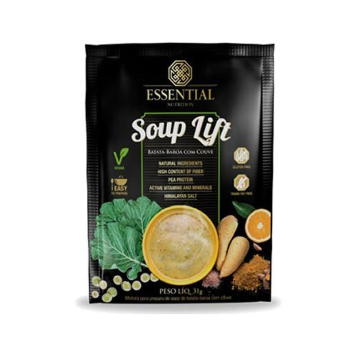 Soup Lift - 1 Sach� 31g Batata-Baroa com Couve - Essential Nutrition