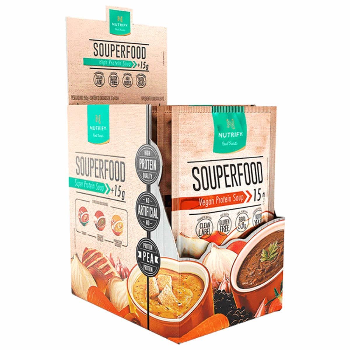 Souperfood - 10 Sach�s 35g Caldinho de Feij�o - Nutrify*** Data Venc. 30/06/2024