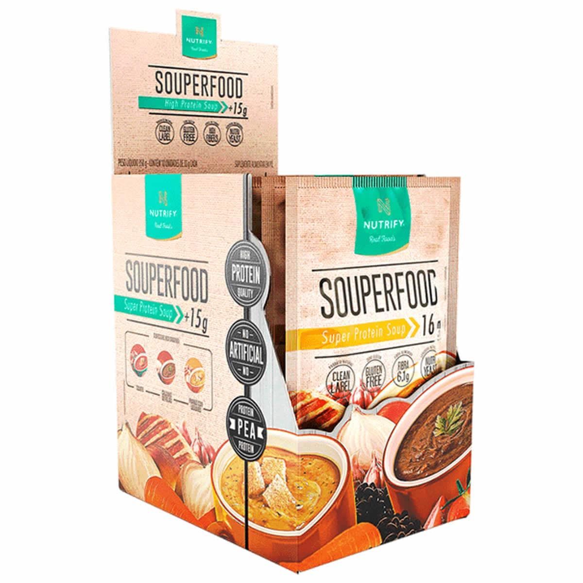 Souperfood - 10 Sach�s 35g Frango com Legumes - Nutrify*** Data Venc. 30/05/2025