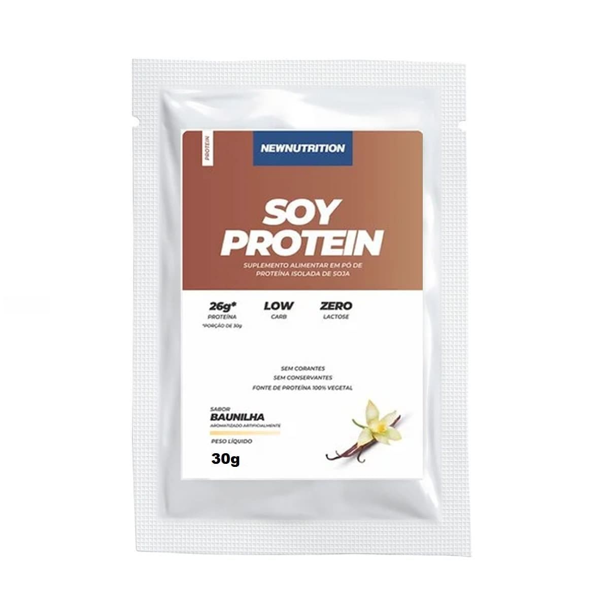 Soy Protein - 1 Sach� 30g Baunilha - NewNutrition