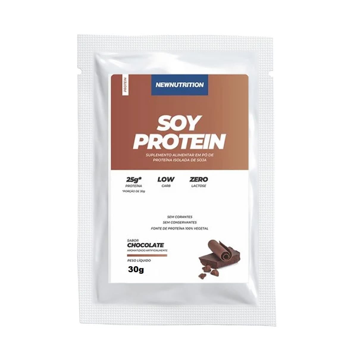 Soy Protein - 1 Sach� 30g Chocolate - NewNutrition*** Data Venc. 30/3/23