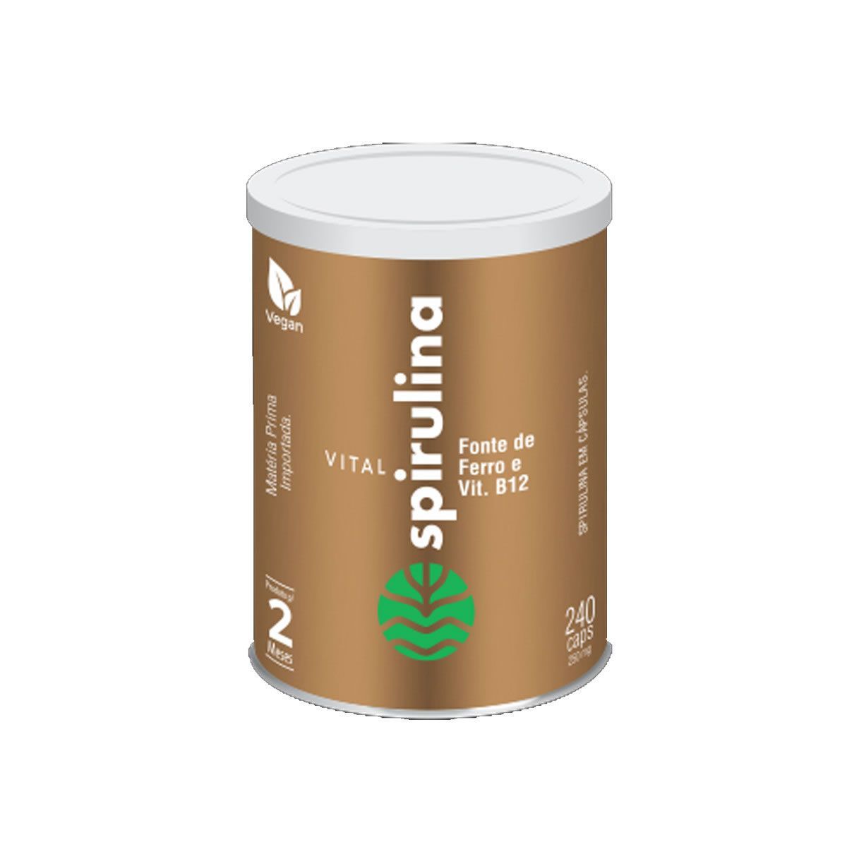 Spirulina  - 240 C�psulas - Vital �tman