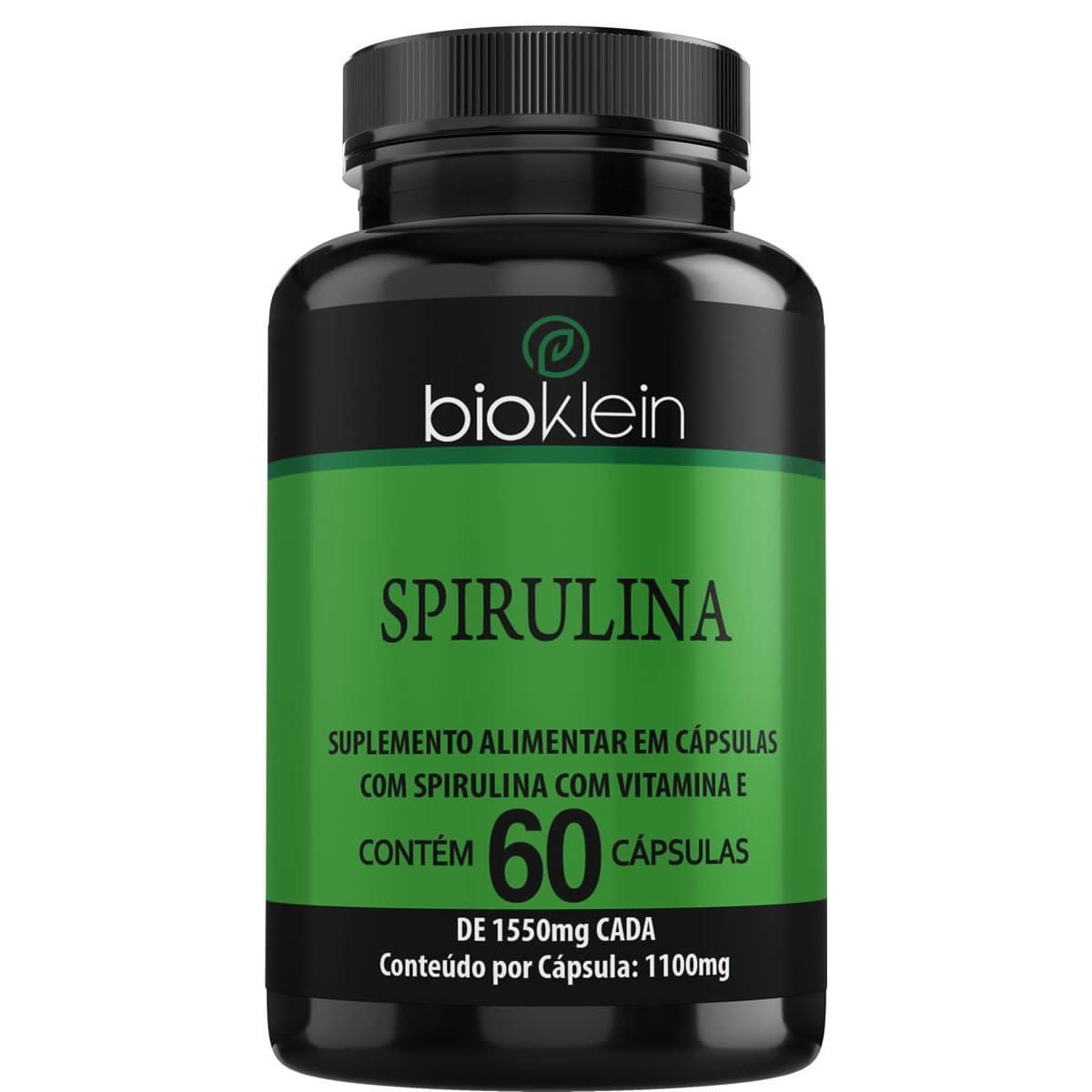 Spirulina - 60 C�psulas - Bioklein