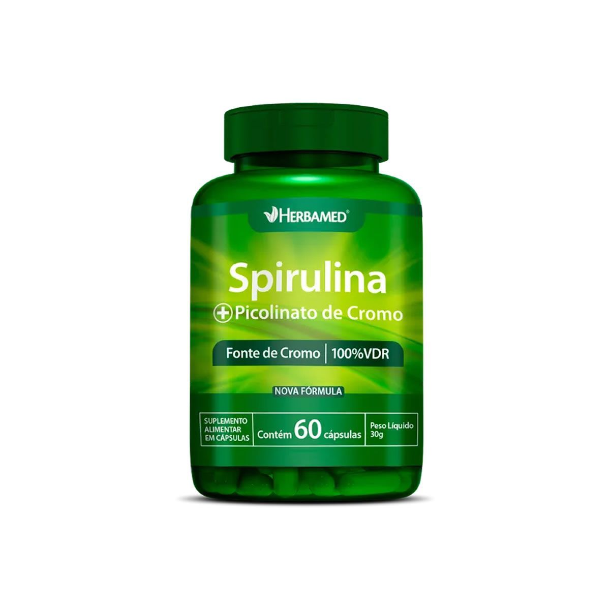 Spirulina - 60 C�psulas - Herbamed
