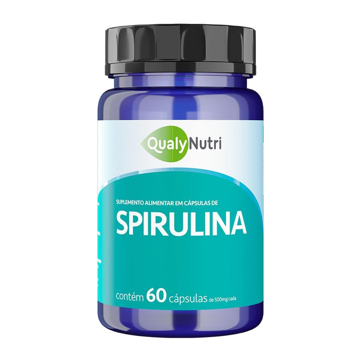 Spirulina - 60 C�psulas - QualyNutri*** Data Venc. 10/12/2023