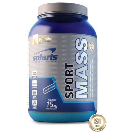 Sport Mass - Morango 1500g - Solaris Nutrition