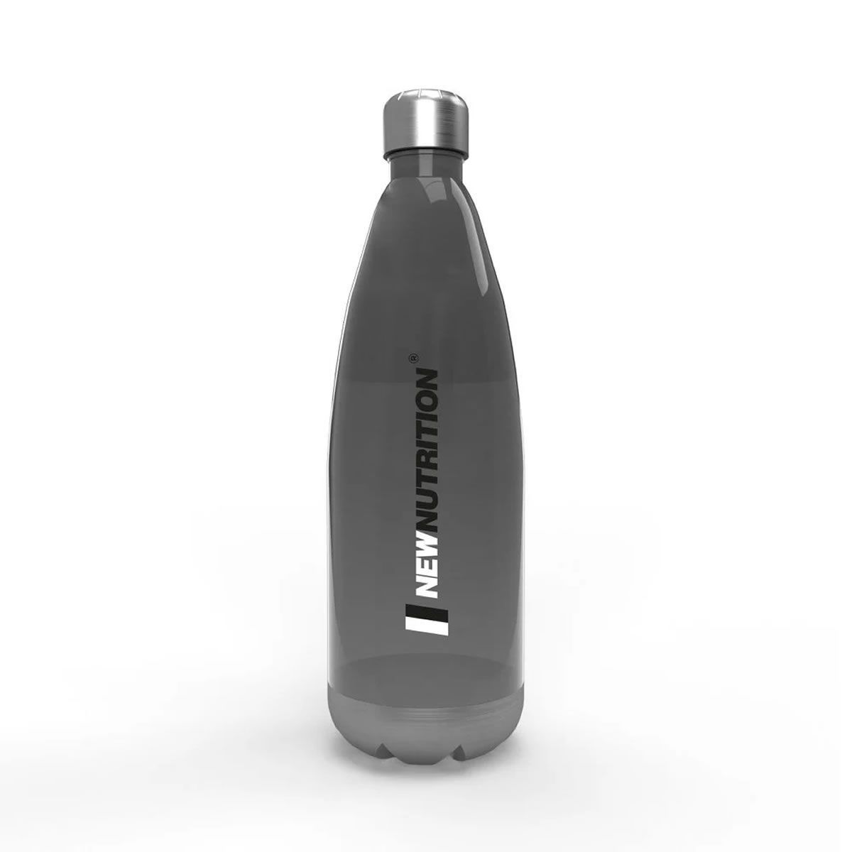 Squeeze Pl�stica com Inox - 700ml Fum� - NewNutrition