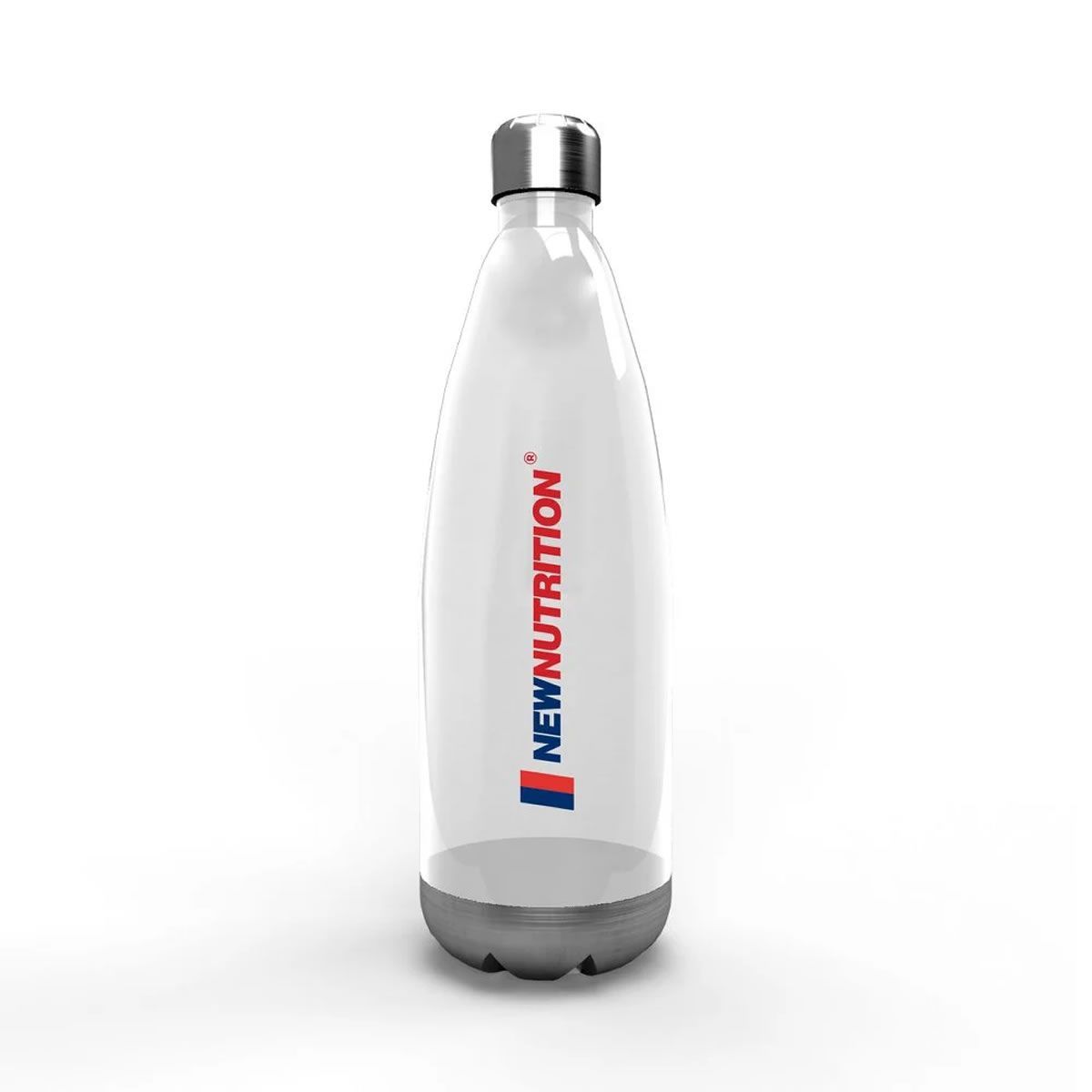 Squeeze Pl�stica com Inox - 700ml Transparente - NewNutrition