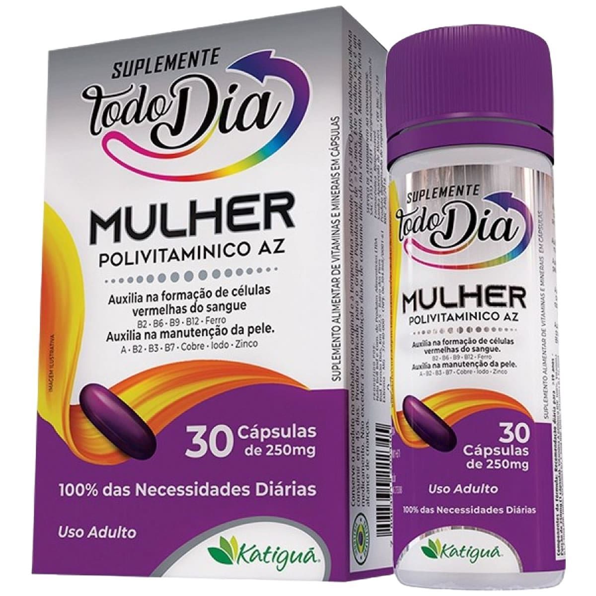 STD Polivitam�nico AZ Mulher - 30 C�psulas - Katigu�