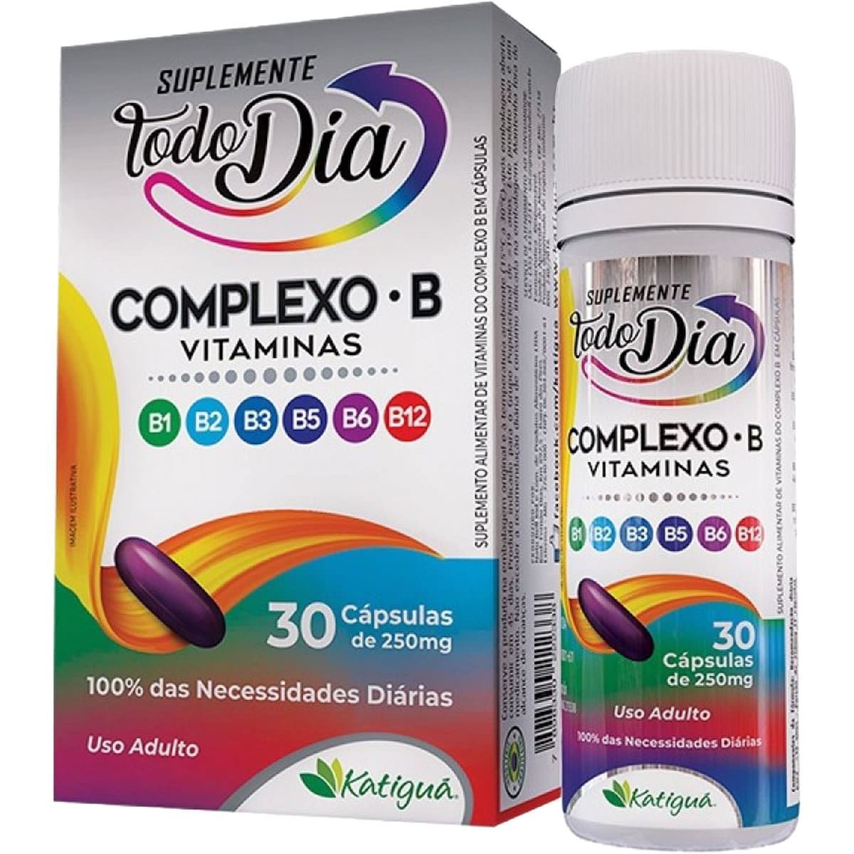 STD Polivitam�nico Complexo B 250mg - 30 C�psulas - Katigu�