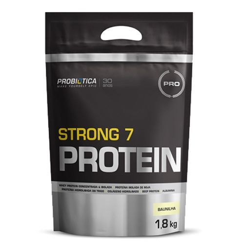 Strong 7 Protein - 1800g Baunilha - Probi�tica*** Data Venc. 30/11/2019