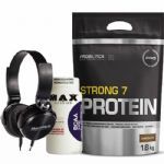 Strong 7 Protein 1800g Chocolate + BCAA 60 C�psulas + Fone de Ouvido Preto - MuscleMeds