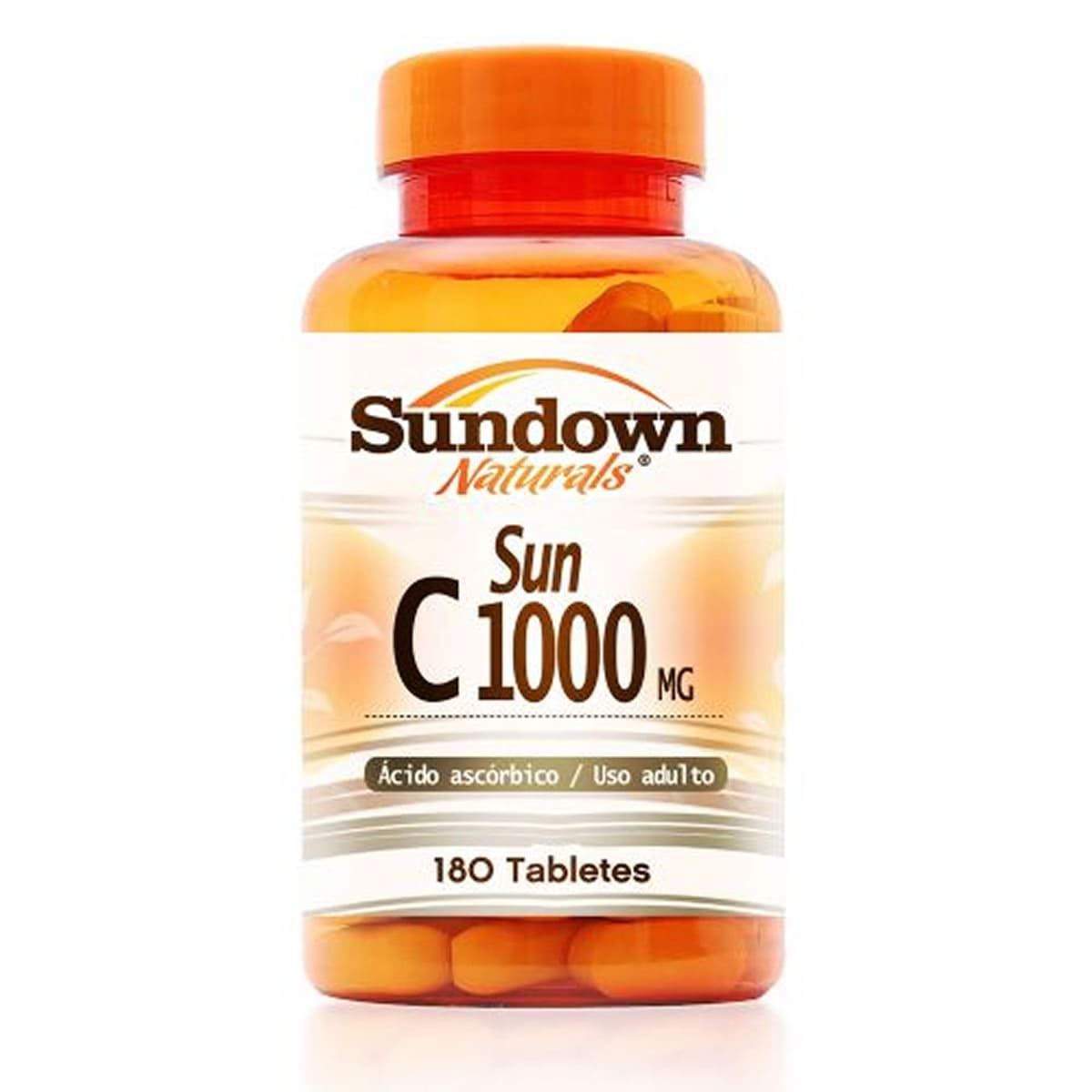 Sun C-1000 Mg Acido Ascorbico - 180 Tabletes - Sundown