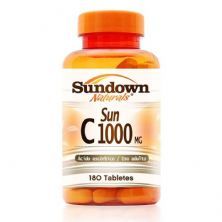 Sun C-1000 Mg Acido Ascorbico - 180 Tabletes - Sundown