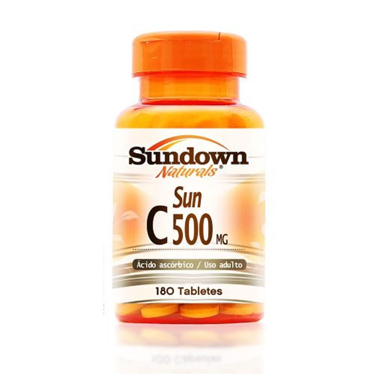 Sun C-500 Mg Acido Ascorbico - 180 Tabletes - Sundown