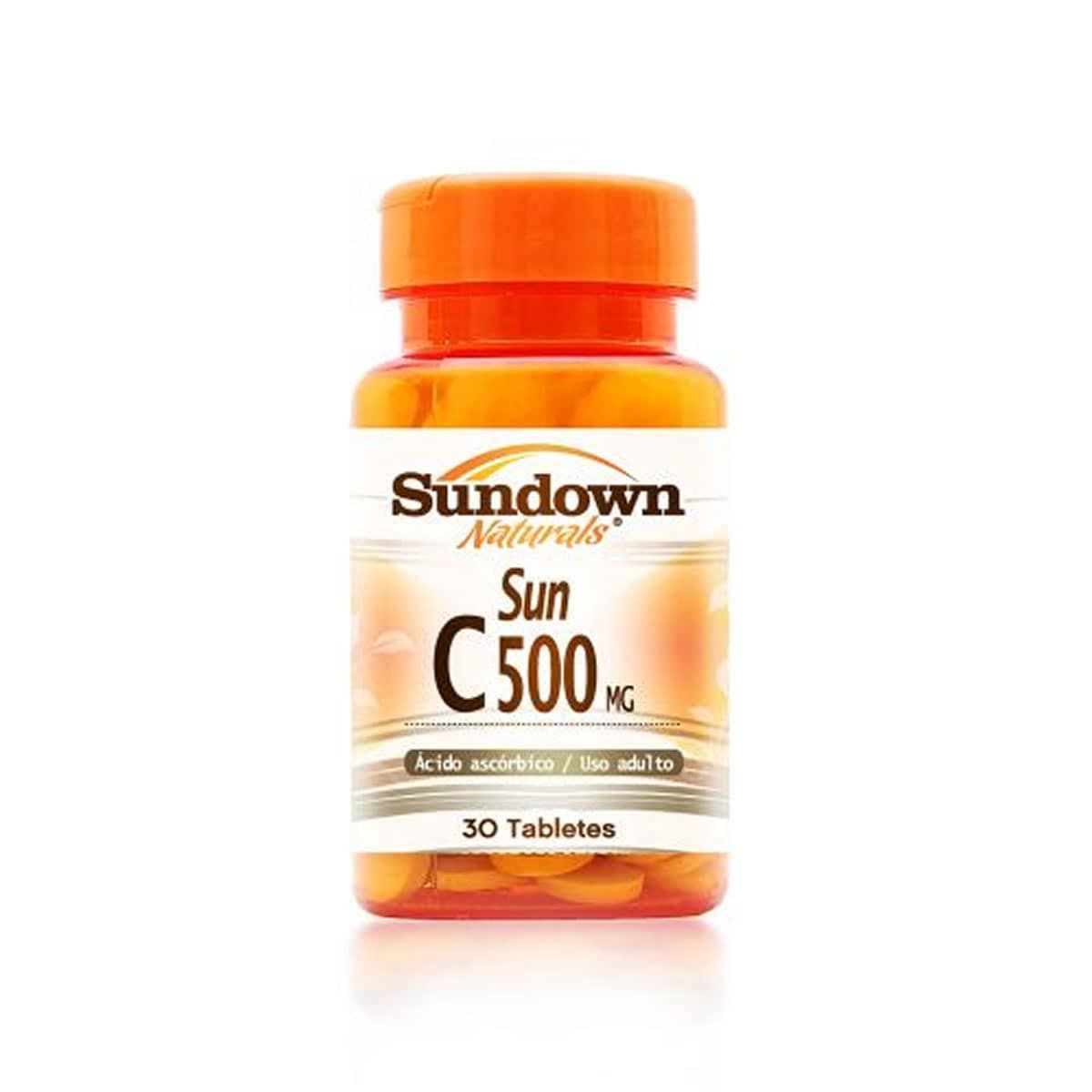 Sun C-500 Mg Acido Ascorbico - 30 Tabletes - Sundown*** Data Venc. 30/08/2023
