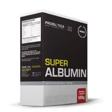 Super Albumin - 500g Morango c/ Banana - Probi�tica