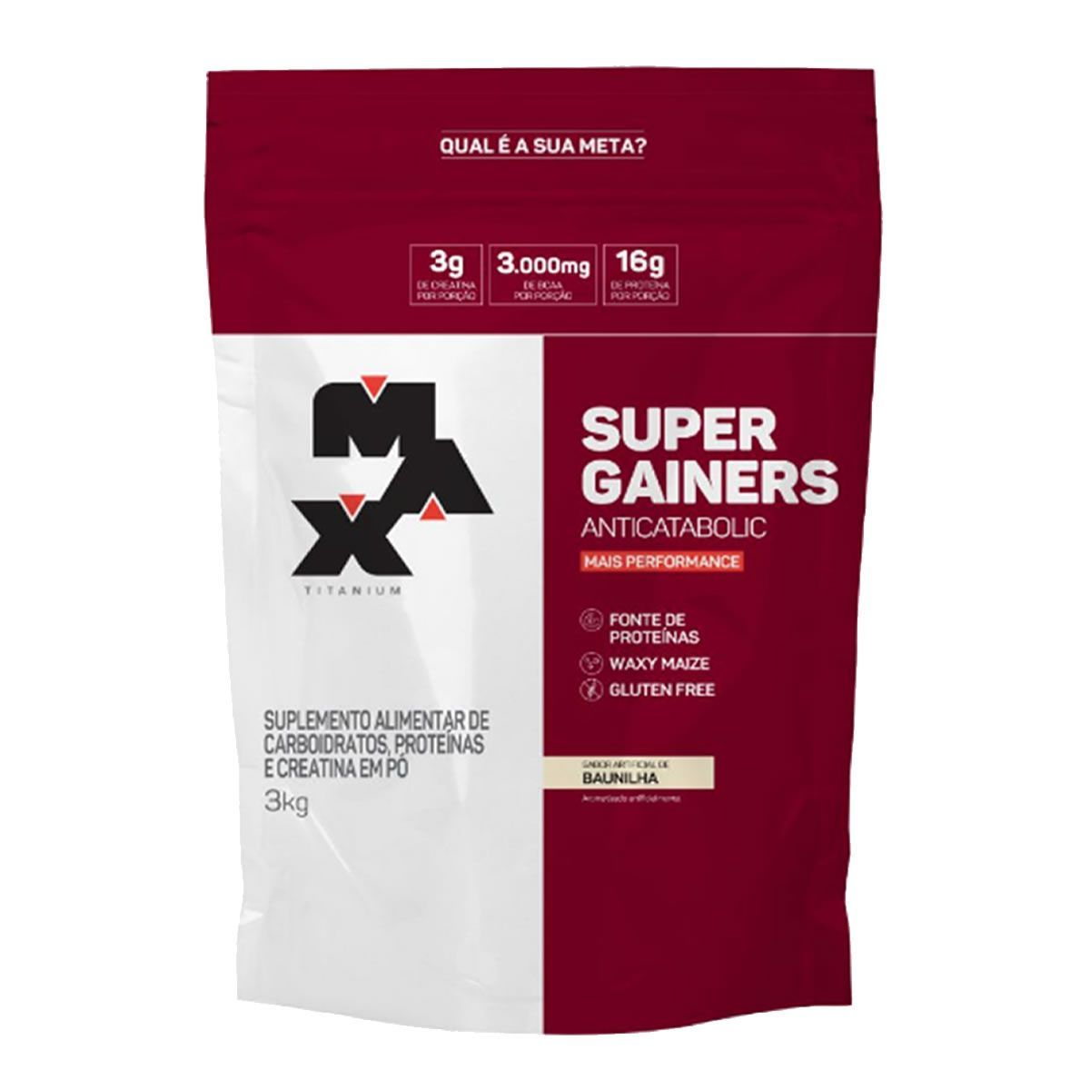 Super Gainers Anticatabolic  - 3.000g Baunilha - Max Titanium*** Data Venc. 05/06/2026